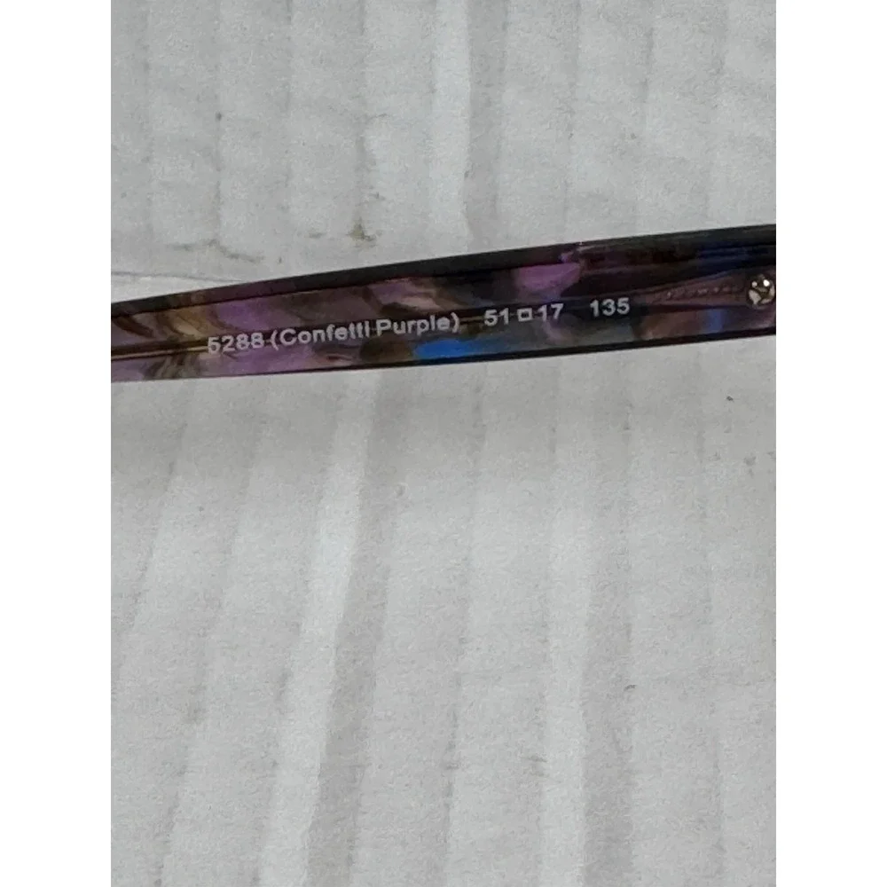 COACH HC 6065 5288 CONFETTI PURPLE GOLD AUTHENTIC FRAMES EYEGLASSES 51-17 K1